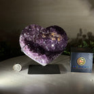 Amethyst Heart Geode on a Metal Stand, 2.9 lbs & 5.8" Tall #5463 - 0316 - Brazil GemsBrazil GemsAmethyst Heart Geode on a Metal Stand, 2.9 lbs & 5.8" Tall #5463 - 0316Hearts5463 - 0316