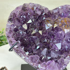 Amethyst Heart Geode on a Metal Stand, 2.9 lbs & 5.8" Tall #5463 - 0316 - Brazil GemsBrazil GemsAmethyst Heart Geode on a Metal Stand, 2.9 lbs & 5.8" Tall #5463 - 0316Hearts5463 - 0316