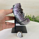 Amethyst Heart Geode on a Metal Stand, 2.9 lbs & 5.8" Tall #5463 - 0316 - Brazil GemsBrazil GemsAmethyst Heart Geode on a Metal Stand, 2.9 lbs & 5.8" Tall #5463 - 0316Hearts5463 - 0316