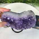 Amethyst Heart Geode on a Metal Stand, 3.1 lbs & 6.1" Tall #5463 - 0344 - Brazil GemsBrazil GemsAmethyst Heart Geode on a Metal Stand, 3.1 lbs & 6.1" Tall #5463 - 0344Hearts5463 - 0344