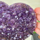 Amethyst Heart Geode on a Metal Stand, 3.3 lbs & 7.5" Tall #5463 - 0317 - Brazil GemsBrazil GemsAmethyst Heart Geode on a Metal Stand, 3.3 lbs & 7.5" Tall #5463 - 0317Hearts5463 - 0317