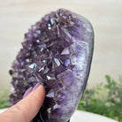 Amethyst Heart Geode on a Metal Stand, 3.3 lbs & 7.5" Tall #5463 - 0317 - Brazil GemsBrazil GemsAmethyst Heart Geode on a Metal Stand, 3.3 lbs & 7.5" Tall #5463 - 0317Hearts5463 - 0317