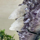 Amethyst Heart Geode on a Metal Stand, 3.5 lbs & 6.5" Tall #5463 - 0346 - Brazil GemsBrazil GemsAmethyst Heart Geode on a Metal Stand, 3.5 lbs & 6.5" Tall #5463 - 0346Hearts5463 - 0346