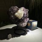 Amethyst Heart Geode on a Metal Stand, 3.5 lbs & 6.8" Tall #5463 - 0347 - Brazil GemsBrazil GemsAmethyst Heart Geode on a Metal Stand, 3.5 lbs & 6.8" Tall #5463 - 0347Hearts5463 - 0347