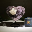 Amethyst Heart Geode on a Metal Stand, 3.5 lbs & 6.8" Tall #5463 - 0347 - Brazil GemsBrazil GemsAmethyst Heart Geode on a Metal Stand, 3.5 lbs & 6.8" Tall #5463 - 0347Hearts5463 - 0347