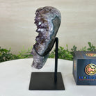 Amethyst Heart Geode on a Metal Stand, 3.8 lbs & 7.2" Tall #5463 - 0319 - Brazil GemsBrazil GemsAmethyst Heart Geode on a Metal Stand, 3.8 lbs & 7.2" Tall #5463 - 0319Hearts5463 - 0319