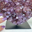 Amethyst Heart Geode on a Metal Stand, 3.9 lbs & 5.9" Tall #5463 - 0321 - Brazil GemsBrazil GemsAmethyst Heart Geode on a Metal Stand, 3.9 lbs & 5.9" Tall #5463 - 0321Hearts5463 - 0321