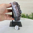 Amethyst Heart Geode on a Metal Stand, 3.9 lbs & 6.2" Tall #5463 - 0320 - Brazil GemsBrazil GemsAmethyst Heart Geode on a Metal Stand, 3.9 lbs & 6.2" Tall #5463 - 0320Hearts5463 - 0320