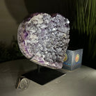 Amethyst Heart Geode on a Metal Stand, 4.1 lbs & 6.9" Tall #5463 - 0323 - Brazil GemsBrazil GemsAmethyst Heart Geode on a Metal Stand, 4.1 lbs & 6.9" Tall #5463 - 0323Hearts5463 - 0323