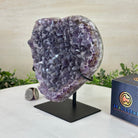 Amethyst Heart Geode on a Metal Stand, 4.1 lbs & 6.9" Tall #5463 - 0323 - Brazil GemsBrazil GemsAmethyst Heart Geode on a Metal Stand, 4.1 lbs & 6.9" Tall #5463 - 0323Hearts5463 - 0323