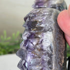 Amethyst Heart Geode on a Metal Stand, 4.1 lbs & 6.9" Tall #5463 - 0323 - Brazil GemsBrazil GemsAmethyst Heart Geode on a Metal Stand, 4.1 lbs & 6.9" Tall #5463 - 0323Hearts5463 - 0323