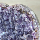 Amethyst Heart Geode on a Metal Stand, 4.1 lbs & 6.9" Tall #5463 - 0323 - Brazil GemsBrazil GemsAmethyst Heart Geode on a Metal Stand, 4.1 lbs & 6.9" Tall #5463 - 0323Hearts5463 - 0323