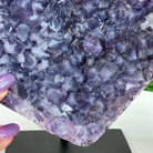 Amethyst Heart Geode on a Metal Stand, 4.1 lbs & 6.9" Tall #5463 - 0323 - Brazil GemsBrazil GemsAmethyst Heart Geode on a Metal Stand, 4.1 lbs & 6.9" Tall #5463 - 0323Hearts5463 - 0323