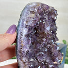 Amethyst Heart Geode on a Metal Stand, 4.3 lbs & 7.1" Tall #5463 - 0324 - Brazil GemsBrazil GemsAmethyst Heart Geode on a Metal Stand, 4.3 lbs & 7.1" Tall #5463 - 0324Hearts5463 - 0324