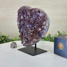 Amethyst Heart Geode on a Metal Stand, 4.3 lbs & 7.1" Tall #5463 - 0324 - Brazil GemsBrazil GemsAmethyst Heart Geode on a Metal Stand, 4.3 lbs & 7.1" Tall #5463 - 0324Hearts5463 - 0324