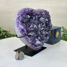 Amethyst Heart Geode on a Metal Stand, 5.1 lbs & 6.1" Tall #5463 - 0326 - Brazil GemsBrazil GemsAmethyst Heart Geode on a Metal Stand, 5.1 lbs & 6.1" Tall #5463 - 0326Hearts5463 - 0326