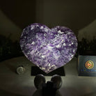 Amethyst Heart Geode on a Metal Stand, 5.1 lbs & 6.1" Tall #5463 - 0326 - Brazil GemsBrazil GemsAmethyst Heart Geode on a Metal Stand, 5.1 lbs & 6.1" Tall #5463 - 0326Hearts5463 - 0326