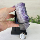 Amethyst Heart Geode on a Metal Stand, 5.1 lbs & 6.1" Tall #5463 - 0326 - Brazil GemsBrazil GemsAmethyst Heart Geode on a Metal Stand, 5.1 lbs & 6.1" Tall #5463 - 0326Hearts5463 - 0326