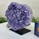 Amethyst Heart Geode on a Metal Stand, 5.1 lbs & 6.1" Tall #5463 - 0326 - Brazil GemsBrazil GemsAmethyst Heart Geode on a Metal Stand, 5.1 lbs & 6.1" Tall #5463 - 0326Hearts5463 - 0326