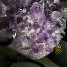 Amethyst Heart Geode on a Metal Stand, 5.1 lbs & 7.6" Tall #5463 - 0325 - Brazil GemsBrazil GemsAmethyst Heart Geode on a Metal Stand, 5.1 lbs & 7.6" Tall #5463 - 0325Hearts5463 - 0325