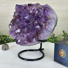 Amethyst Heart Geode on a Metal Stand, 5.8 lbs & 7.5" Tall #5463 - 0328 - Brazil GemsBrazil GemsAmethyst Heart Geode on a Metal Stand, 5.8 lbs & 7.5" Tall #5463 - 0328Hearts5463 - 0328