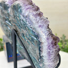 Amethyst Heart Geode on a Metal Stand, 5.9 lbs & 7.7" Tall #5463 - 0329 - Brazil GemsBrazil GemsAmethyst Heart Geode on a Metal Stand, 5.9 lbs & 7.7" Tall #5463 - 0329Hearts5463 - 0329