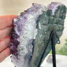 Amethyst Heart Geode on a Metal Stand, 5.9 lbs & 7.7" Tall #5463 - 0329 - Brazil GemsBrazil GemsAmethyst Heart Geode on a Metal Stand, 5.9 lbs & 7.7" Tall #5463 - 0329Hearts5463 - 0329