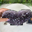 Amethyst Heart Geode on a Metal Stand, 5.9 lbs & 7.7" Tall #5463 - 0329 - Brazil GemsBrazil GemsAmethyst Heart Geode on a Metal Stand, 5.9 lbs & 7.7" Tall #5463 - 0329Hearts5463 - 0329