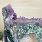 Amethyst Heart Geode on a Metal Stand, 6.9 lbs & 8.8" Tall #5463 - 0349 - Brazil GemsBrazil GemsAmethyst Heart Geode on a Metal Stand, 6.9 lbs & 8.8" Tall #5463 - 0349Hearts5463 - 0349