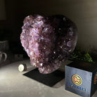 Amethyst Heart Geode on a Metal Stand, 7.5 lbs & 7.6" Tall #5463 - 0331 - Brazil GemsBrazil GemsAmethyst Heart Geode on a Metal Stand, 7.5 lbs & 7.6" Tall #5463 - 0331Hearts5463 - 0331