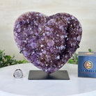 Amethyst Heart Geode on a Metal Stand, 7.5 lbs & 7.6" Tall #5463 - 0331 - Brazil GemsBrazil GemsAmethyst Heart Geode on a Metal Stand, 7.5 lbs & 7.6" Tall #5463 - 0331Hearts5463 - 0331