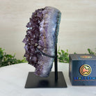 Amethyst Heart Geode on a Metal Stand, 7.5 lbs & 7.6" Tall #5463 - 0331 - Brazil GemsBrazil GemsAmethyst Heart Geode on a Metal Stand, 7.5 lbs & 7.6" Tall #5463 - 0331Hearts5463 - 0331