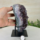 Amethyst Heart Geode on a Metal Stand, 7.5 lbs & 7.6" Tall #5463 - 0331 - Brazil GemsBrazil GemsAmethyst Heart Geode on a Metal Stand, 7.5 lbs & 7.6" Tall #5463 - 0331Hearts5463 - 0331