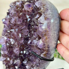 Amethyst Heart Geode on a Metal Stand, 7.5 lbs & 7.6" Tall #5463 - 0331 - Brazil GemsBrazil GemsAmethyst Heart Geode on a Metal Stand, 7.5 lbs & 7.6" Tall #5463 - 0331Hearts5463 - 0331