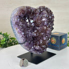 Amethyst Heart Geode on a Metal Stand, 7.5 lbs & 7.6" Tall #5463 - 0331 - Brazil GemsBrazil GemsAmethyst Heart Geode on a Metal Stand, 7.5 lbs & 7.6" Tall #5463 - 0331Hearts5463 - 0331