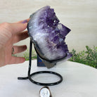 Amethyst Heart Geode on a Metal Stand, 7.8 lbs & 7.9" Tall #5463 - 0350 - Brazil GemsBrazil GemsAmethyst Heart Geode on a Metal Stand, 7.8 lbs & 7.9" Tall #5463 - 0350Hearts5463 - 0350