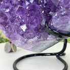 Amethyst Heart Geode on a Metal Stand, 7.8 lbs & 7.9" Tall #5463 - 0350 - Brazil GemsBrazil GemsAmethyst Heart Geode on a Metal Stand, 7.8 lbs & 7.9" Tall #5463 - 0350Hearts5463 - 0350