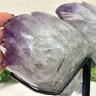 Amethyst Heart Geode on a Metal Stand, 8.3 lbs & 8.3" Tall #5463 - 0358 - Brazil GemsBrazil GemsAmethyst Heart Geode on a Metal Stand, 8.3 lbs & 8.3" Tall #5463 - 0358Hearts5463 - 0358