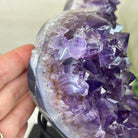 Amethyst Heart Geode on a Metal Stand, 8.6 lbs & 8" Tall #5463 - 0351 - Brazil GemsBrazil GemsAmethyst Heart Geode on a Metal Stand, 8.6 lbs & 8" Tall #5463 - 0351Hearts5463 - 0351