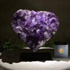 Amethyst Heart Geode on a Metal Stand, 9.9 lbs & 8.9" Tall #5463 - 0353 - Brazil GemsBrazil GemsAmethyst Heart Geode on a Metal Stand, 9.9 lbs & 8.9" Tall #5463 - 0353Hearts5463 - 0353