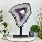 Amethyst Portal on a Metal Stand, 12.2 lbs & 17.4" Tall #5606 - 0105 - Brazil GemsBrazil GemsAmethyst Portal on a Metal Stand, 12.2 lbs & 17.4" Tall #5606 - 0105Portals on Fixed Bases5606 - 0105