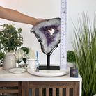 Amethyst Portal on a Metal Stand, 12.2 lbs & 17.4" Tall #5606 - 0105 - Brazil GemsBrazil GemsAmethyst Portal on a Metal Stand, 12.2 lbs & 17.4" Tall #5606 - 0105Portals on Fixed Bases5606 - 0105