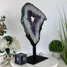 Amethyst Portal on a Metal Stand, 12.2 lbs & 17.4" Tall #5606 - 0105 - Brazil GemsBrazil GemsAmethyst Portal on a Metal Stand, 12.2 lbs & 17.4" Tall #5606 - 0105Portals on Fixed Bases5606 - 0105