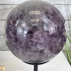 Amethyst Sphere on a Metal Base 7.3 lbs & 8.2.5" Tall Model #5630-0007 by Brazil Gems - Brazil GemsBrazil GemsAmethyst Sphere on a Metal Base 7.3 lbs & 8.2.5" Tall Model #5630-0007 by Brazil GemsSpheres5630-0007