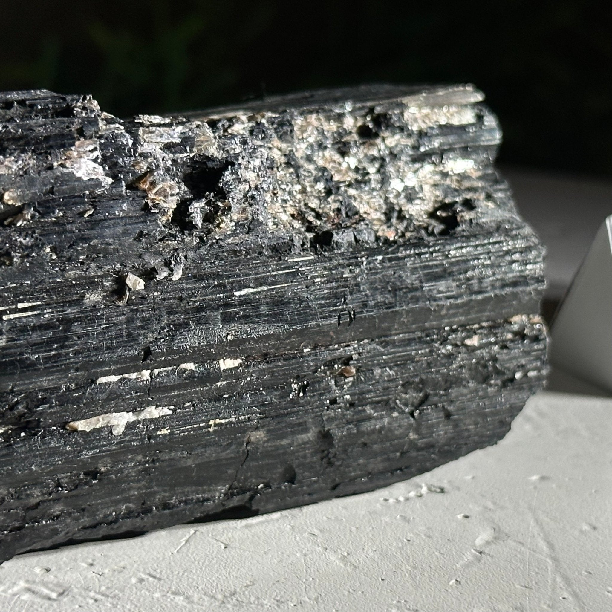 Black Tourmaline Cluster, 0.8 lbs and 5.2" Long #3302BT - 014 - Brazil GemsBrazil GemsBlack Tourmaline Cluster, 0.8 lbs and 5.2" Long #3302BT - 014Small Clusters with Flat Bases3302BT - 014