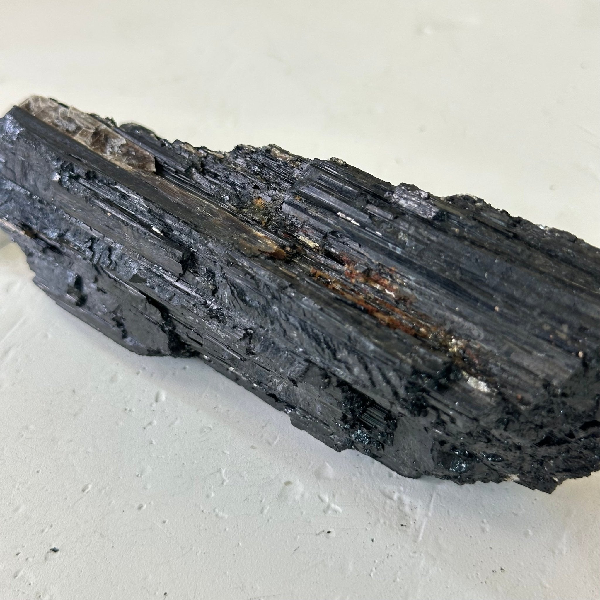 Black Tourmaline Cluster, 0.8 lbs and 5.2" Long #3302BT - 014 - Brazil GemsBrazil GemsBlack Tourmaline Cluster, 0.8 lbs and 5.2" Long #3302BT - 014Small Clusters with Flat Bases3302BT - 014