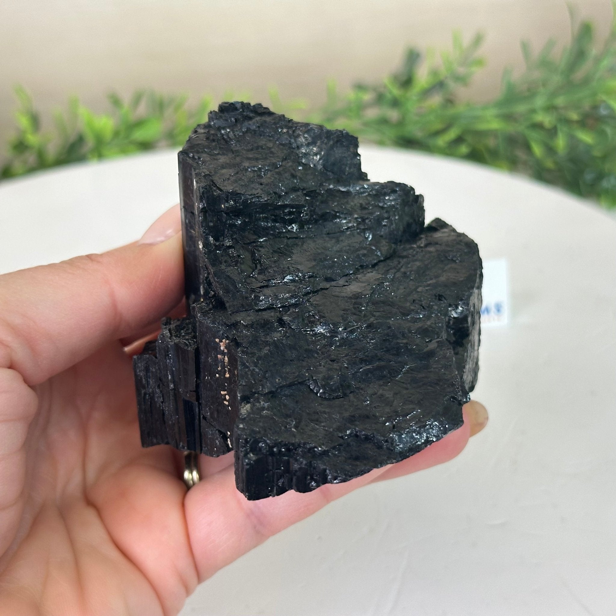 Black Tourmaline Cluster, 1.2 lbs and 3.2" Long #3302BT - 016 - Brazil GemsBrazil GemsBlack Tourmaline Cluster, 1.2 lbs and 3.2" Long #3302BT - 016Small Clusters with Flat Bases3302BT - 016