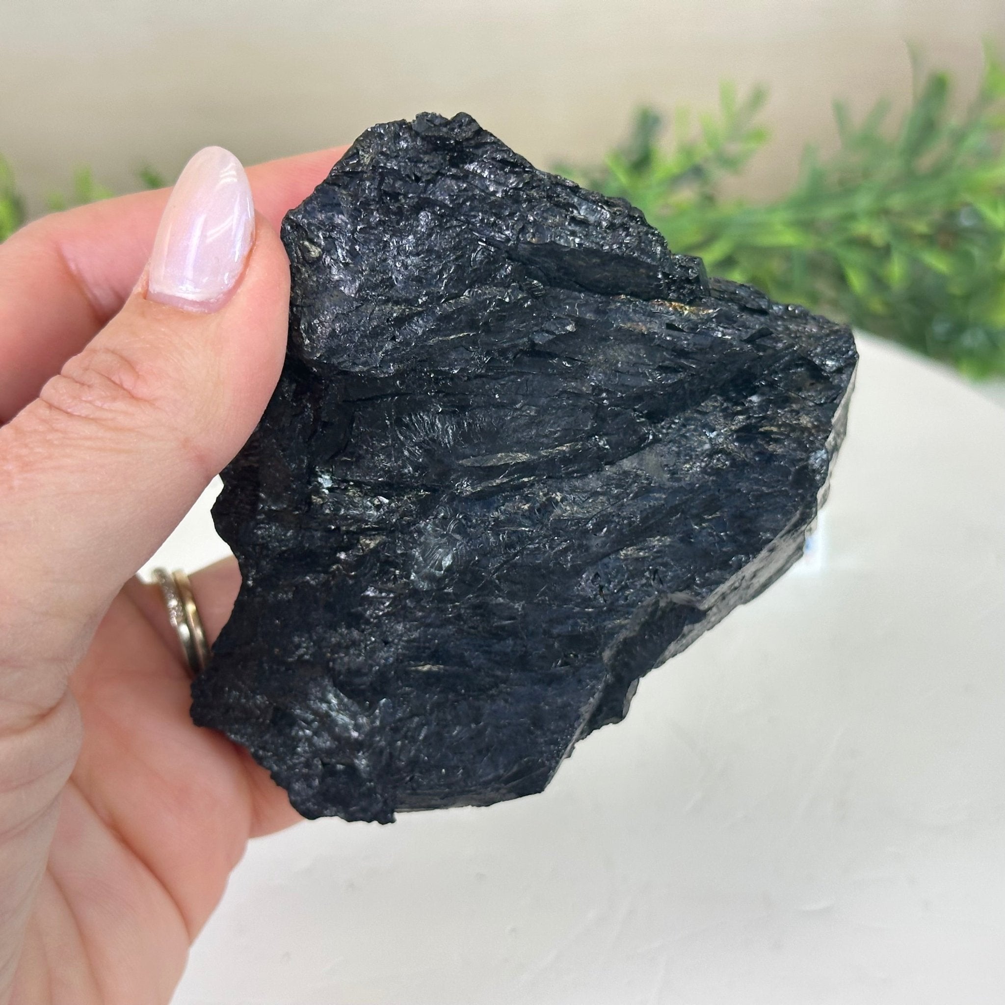 Black Tourmaline Cluster, 1.2 lbs and 3.2" Long #3302BT - 016 - Brazil GemsBrazil GemsBlack Tourmaline Cluster, 1.2 lbs and 3.2" Long #3302BT - 016Small Clusters with Flat Bases3302BT - 016