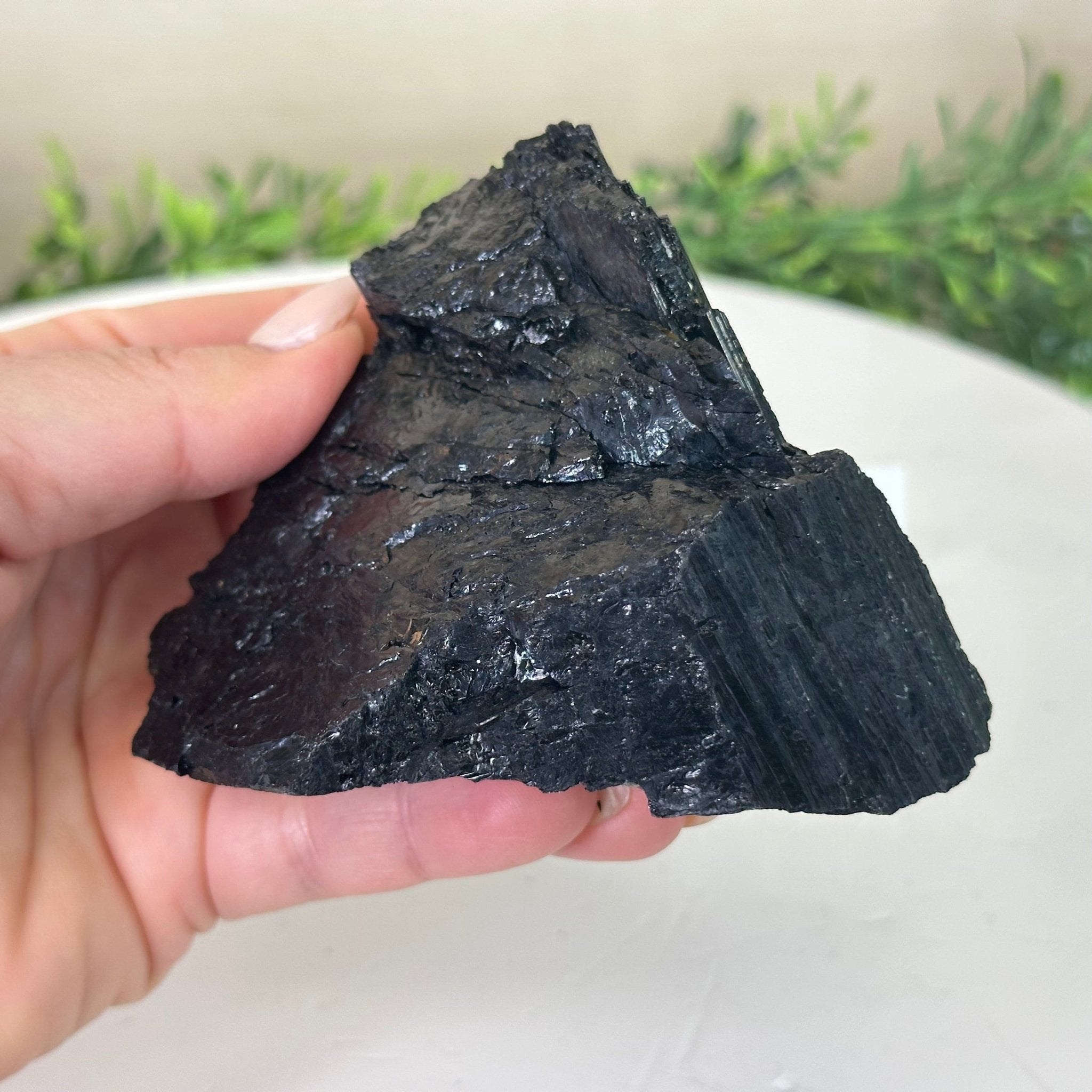 Black Tourmaline Cluster, 1.2 lbs and 3.2" Long #3302BT - 016 - Brazil GemsBrazil GemsBlack Tourmaline Cluster, 1.2 lbs and 3.2" Long #3302BT - 016Small Clusters with Flat Bases3302BT - 016