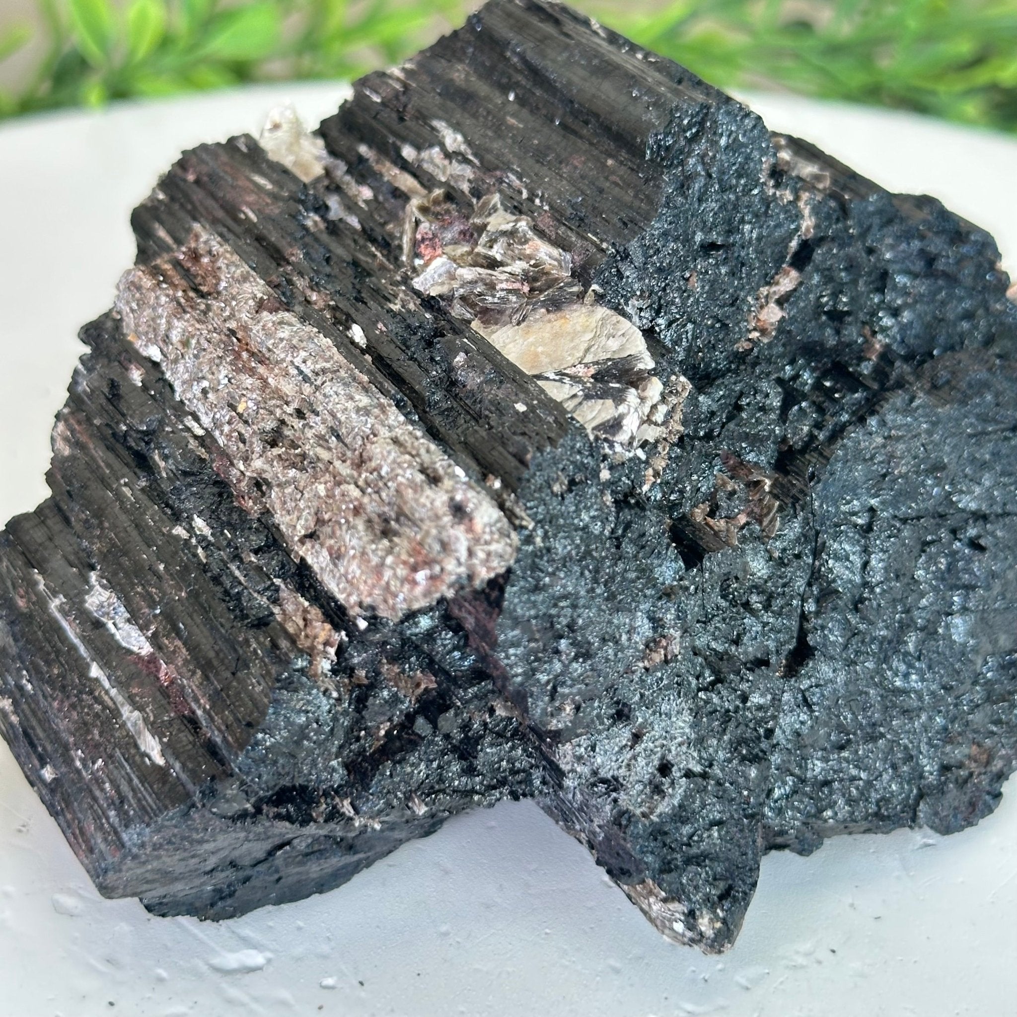 Black Tourmaline Cluster, 2.8 lbs and 4.9" Long #3302BT - 020 - Brazil GemsBrazil GemsBlack Tourmaline Cluster, 2.8 lbs and 4.9" Long #3302BT - 020Small Clusters with Flat Bases3302BT - 020